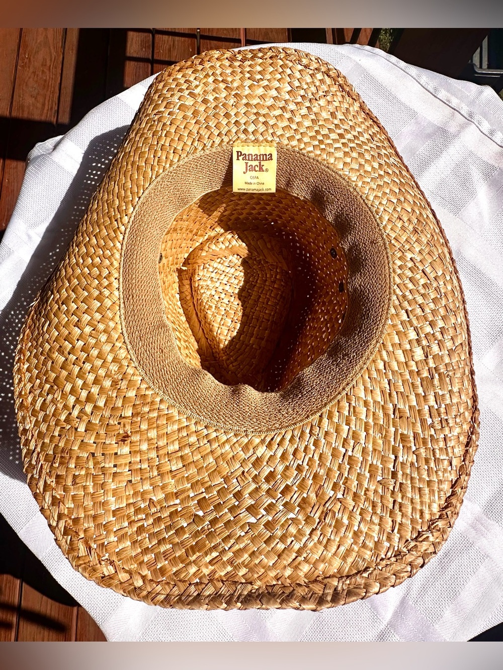 Panama Jack Coastal Cowgirl Bohemian 100% Straw Hat w/Decorative Cowrie Shells - Picture 7 of 11